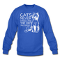 Cats - Photogenic - White - Crewneck Sweatshirt - royal blue