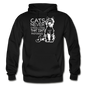 Cats - Photogenic - White - Gildan Heavy Blend Adult Hoodie - black