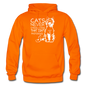 Cats - Photogenic - White - Gildan Heavy Blend Adult Hoodie - orange