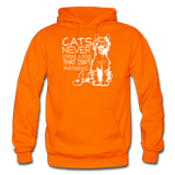 Cats - Photogenic - White - Gildan Heavy Blend Adult Hoodie - orange