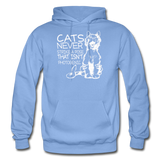 Cats - Photogenic - White - Gildan Heavy Blend Adult Hoodie - carolina blue
