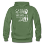 Cats - Photogenic - White - Gildan Heavy Blend Adult Hoodie - military green