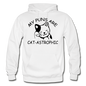 Cat Puns - Black - Gildan Heavy Blend Adult Hoodie - white