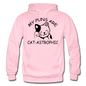 Cat Puns - Black - Gildan Heavy Blend Adult Hoodie - light pink