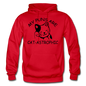 Cat Puns - Black - Gildan Heavy Blend Adult Hoodie - red