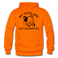 Cat Puns - Black - Gildan Heavy Blend Adult Hoodie - orange