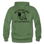 Cat Puns - Black - Gildan Heavy Blend Adult Hoodie - military green