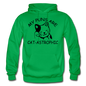 Cat Puns - Black - Gildan Heavy Blend Adult Hoodie - kelly green