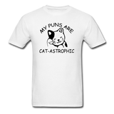 Cat Puns - Black - Unisex Classic T-Shirt - white