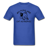 Cat Puns - Black - Unisex Classic T-Shirt - royal blue