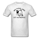 Cat Puns - Black - Unisex Classic T-Shirt - light heather gray