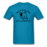 Cat Puns - Black - Unisex Classic T-Shirt - turquoise