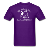 Cat Puns - White - Unisex Classic T-Shirt - purple