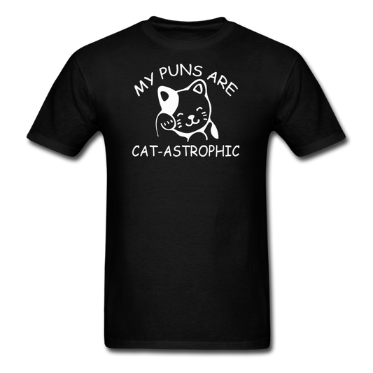 Cat Puns - White - Unisex Classic T-Shirt - black