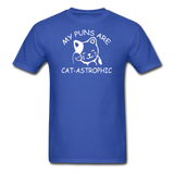 Cat Puns - White - Unisex Classic T-Shirt - royal blue