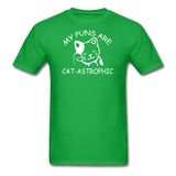 Cat Puns - White - Unisex Classic T-Shirt - bright green