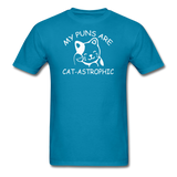 Cat Puns - White - Unisex Classic T-Shirt - turquoise