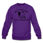 Cat Puns - Black - Crewneck Sweatshirt - purple