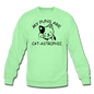 Cat Puns - Black - Crewneck Sweatshirt - lime