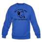 Cat Puns - Black - Crewneck Sweatshirt - royal blue