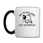 Cat Puns - Black - Contrast Coffee Mug - white/black