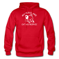 Cat Puns - White - Gildan Heavy Blend Adult Hoodie - red