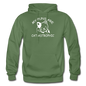 Cat Puns - White - Gildan Heavy Blend Adult Hoodie - military green