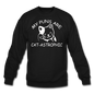 Cat Puns - White - Crewneck Sweatshirt - black