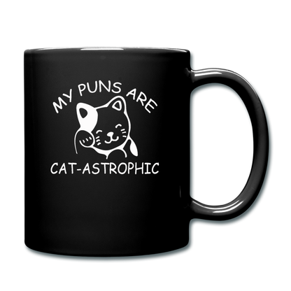 Cat Puns - White - Full Color Mug - black