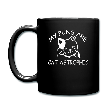 Cat Puns - White - Full Color Mug - black