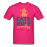 Cats Rule - Unisex Classic T-Shirt - fuchsia
