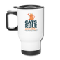 Cats Rule - Travel Mug - white