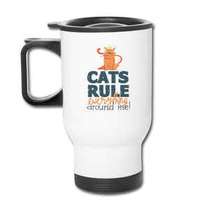 Cats Rule - Travel Mug - white