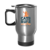 Cats Rule - Travel Mug - silver