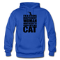 Strong Woman And Her Cat - Black - Gildan Heavy Blend Adult Hoodie - royal blue