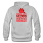 Cat Videos - Gildan Heavy Blend Adult Hoodie - heather gray