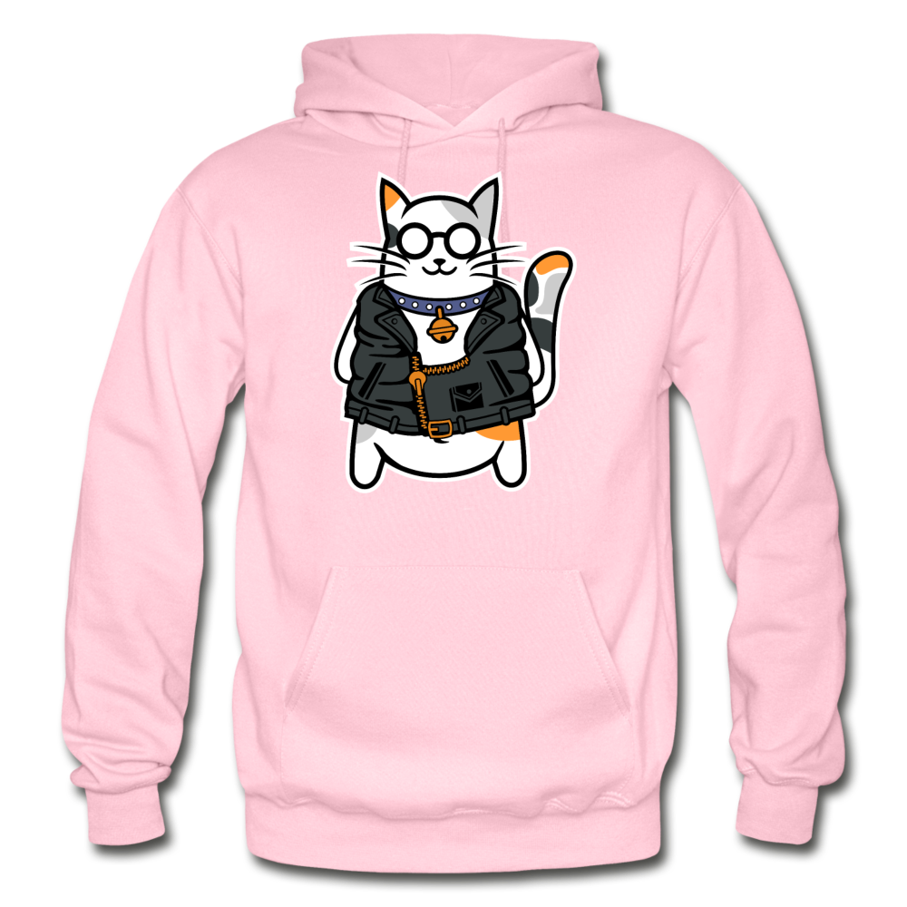 Cool Cat - Gildan Heavy Blend Adult Hoodie - light pink