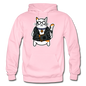 Cool Cat - Gildan Heavy Blend Adult Hoodie - light pink