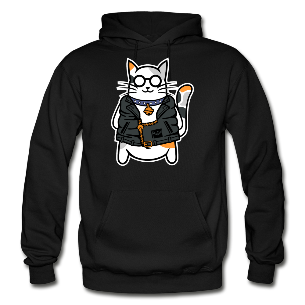 Cool Cat - Gildan Heavy Blend Adult Hoodie - black