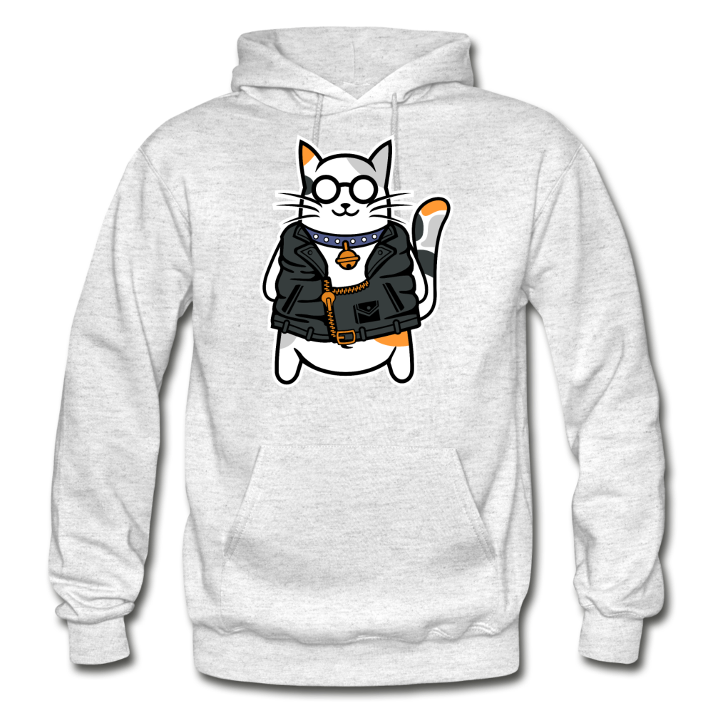 Cool Cat - Gildan Heavy Blend Adult Hoodie - light heather gray