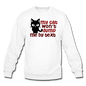 My Cat Won't Dump Me By Text - Crewneck Sweatshirt - white