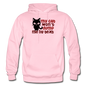 My Cat Won't Dump Me By Text - Gildan Heavy Blend Adult Hoodie - light pink