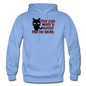 My Cat Won't Dump Me By Text - Gildan Heavy Blend Adult Hoodie - carolina blue