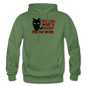 My Cat Won't Dump Me By Text - Gildan Heavy Blend Adult Hoodie - military green