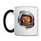 Cosmic Kitty - Contrast Coffee Mug - white/black