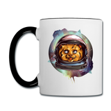 Cosmic Kitty - Contrast Coffee Mug - white/black