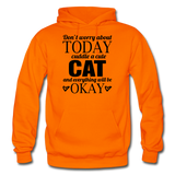 Cuddle A Cat - Gildan Heavy Blend Adult Hoodie - orange