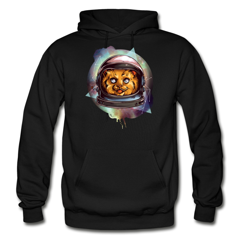 Cosmic Kitty - Gildan Heavy Blend Adult Hoodie - black