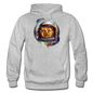 Cosmic Kitty - Gildan Heavy Blend Adult Hoodie - heather gray