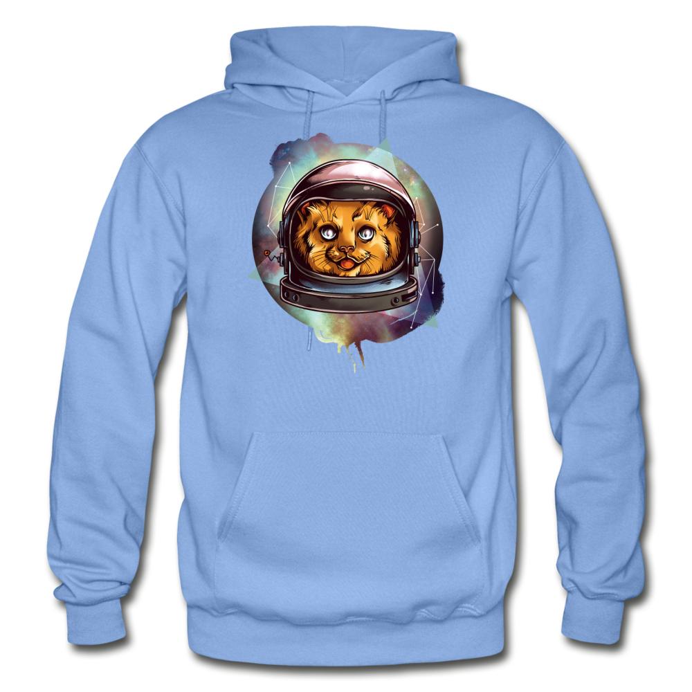 Cosmic Kitty - Gildan Heavy Blend Adult Hoodie - carolina blue